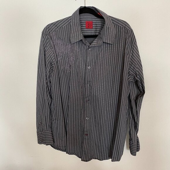 B Line Men's Long Sleeve Button Down Shirt - Picture 1 of 5